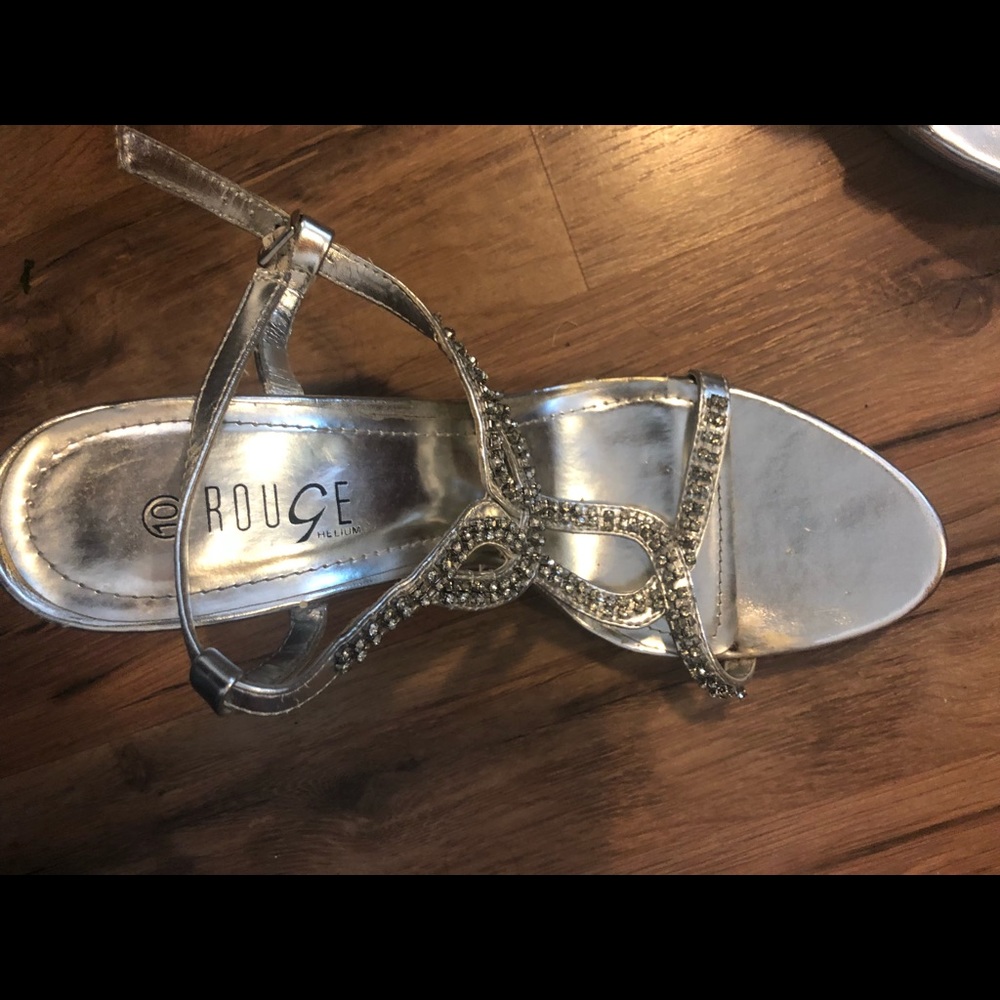Dressy Rhinestone Heeled Sandals 💛 - Picture 5 of 7